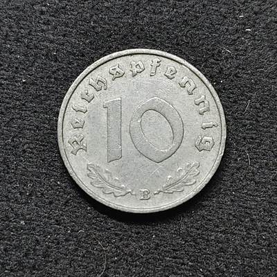 【全场包邮】纯粹捡漏拍484场（免费代拍第21场） - 德国第三帝国1940年B版10芬尼锌币