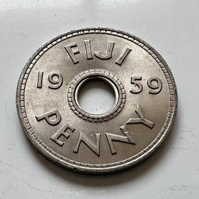 🌹外币初藏🌹🐯2025年第140场  每周二四六晚8️⃣点 接代拍 - 英属斐济1959年一便士