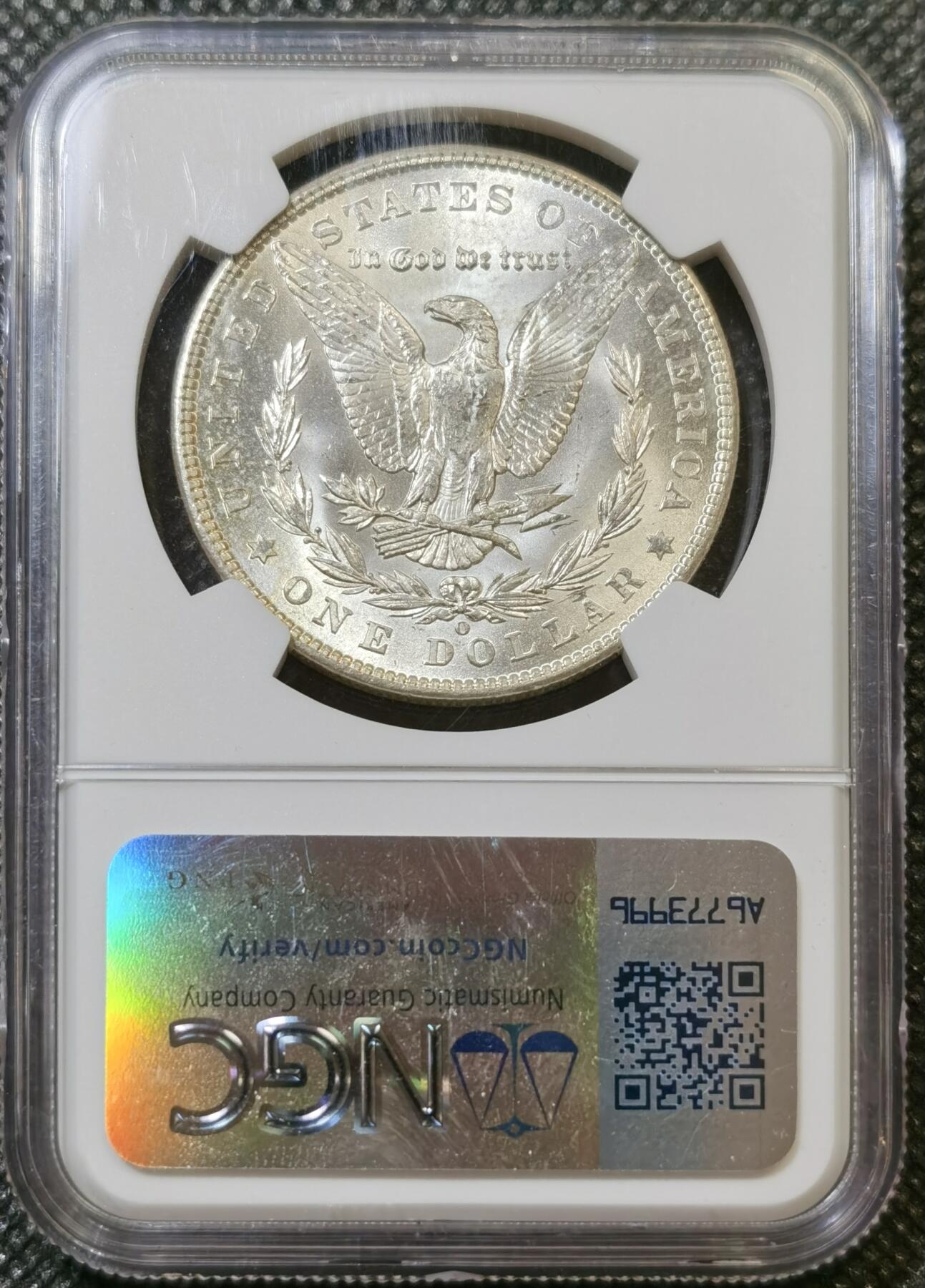 甄臻铺-世界币章拍卖（第43期）送拍享返佣金等优惠多多 NGC-MS64 美国1902年O版摩根一元银币