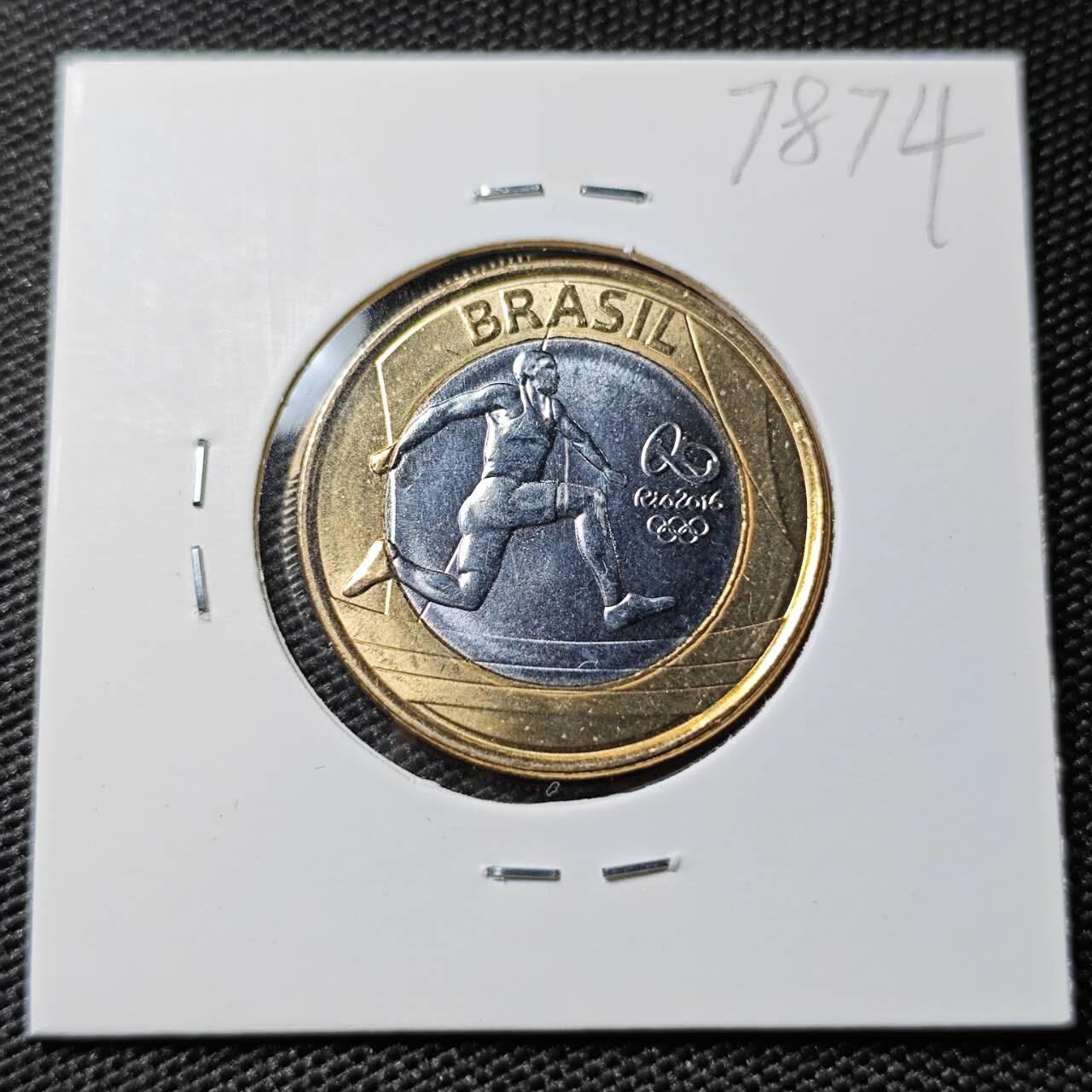 KK钱币收藏小铺 第378期  2月预留时间 周末发货  巴西1瑞尔双色币纪念币