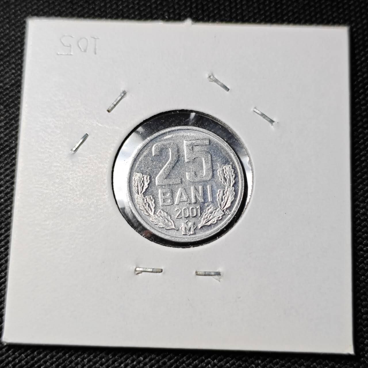 KK钱币收藏小铺 第378期  2月预留时间 周末发货  2001罗马尼亚25巴尼