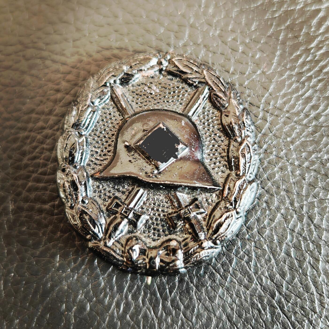 时顺第二十七拍 德国特殊时期第一版黑色战伤奖章，颁发时期从西班牙内战到波兰战役，稀有