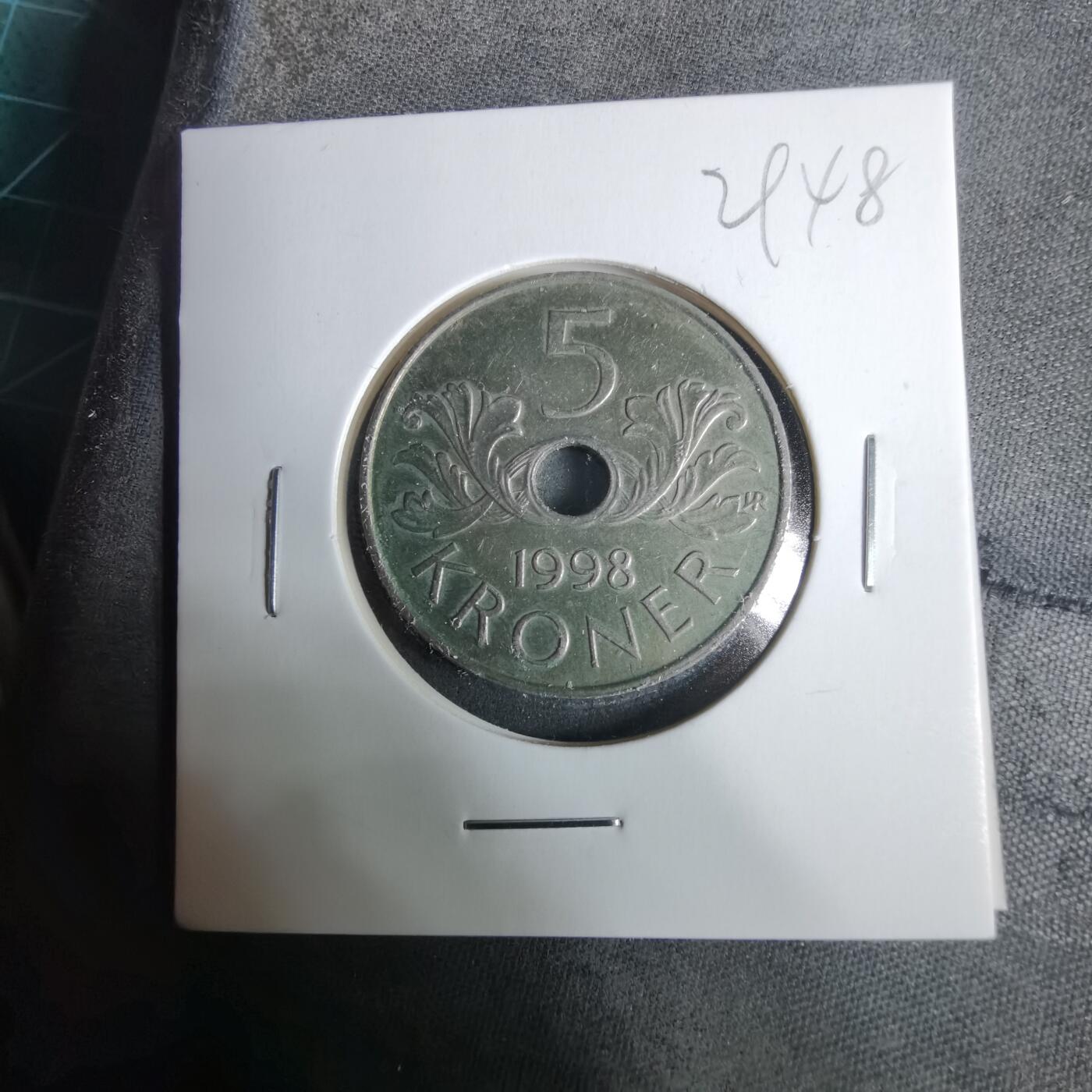 沼泽如烟--第929场 挪威1998年5克朗