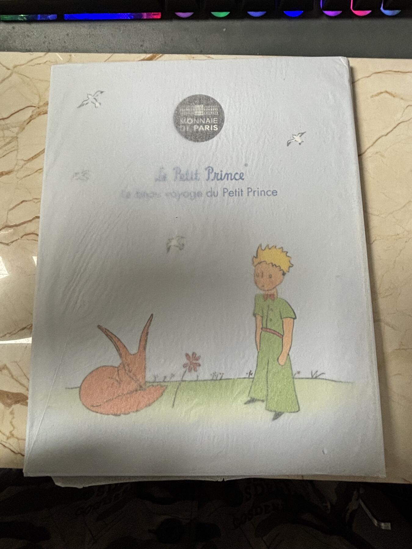 第185期拍卖 卡装法国2016年小王子美丽之旅小王子小羔羊50欧彩银币，900银，41克，发行50000枚