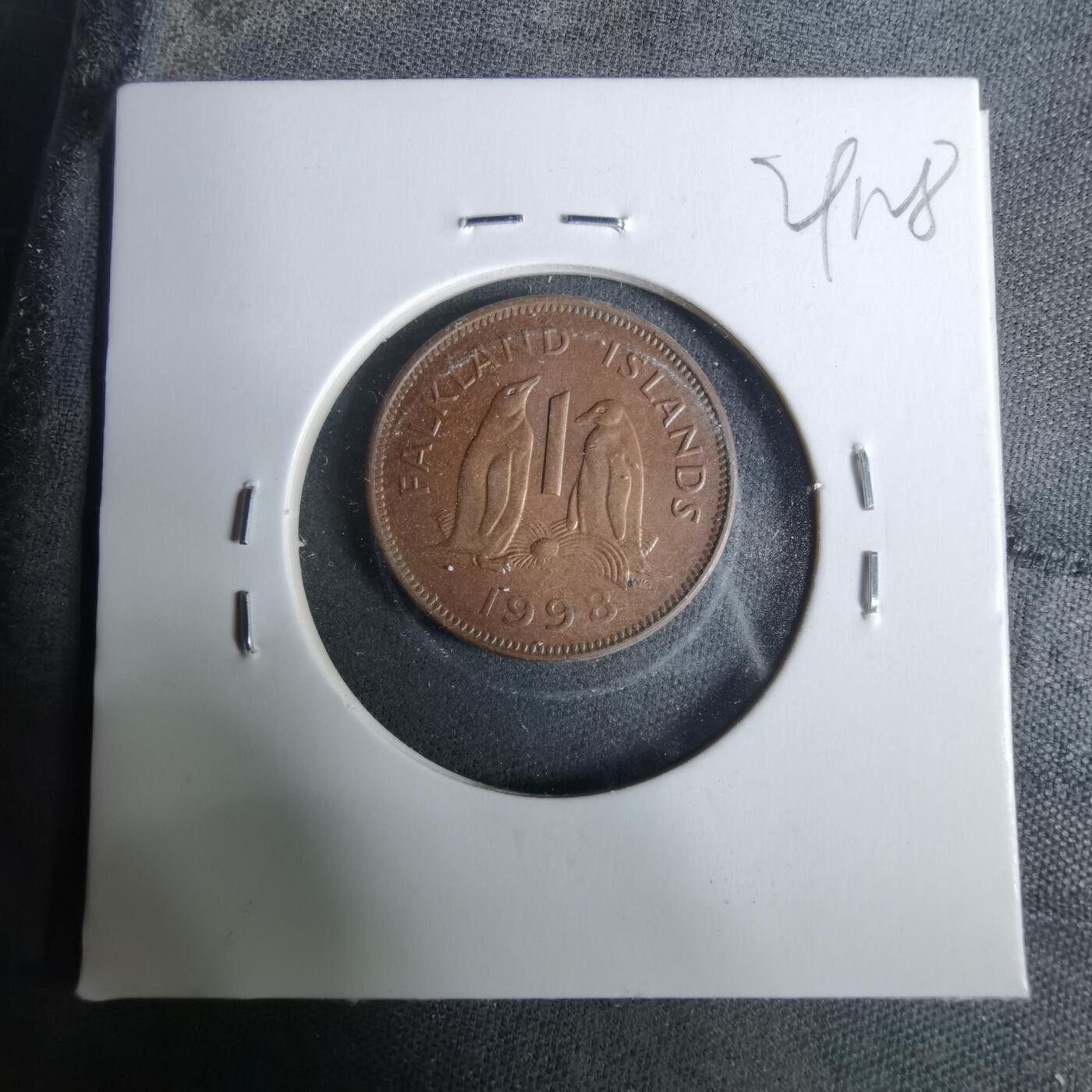 沼泽如烟--第929场 福克兰1998年1便士