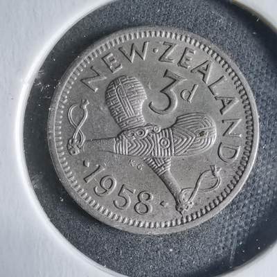 沼泽如烟--第928场 - 新西兰1958年3便士