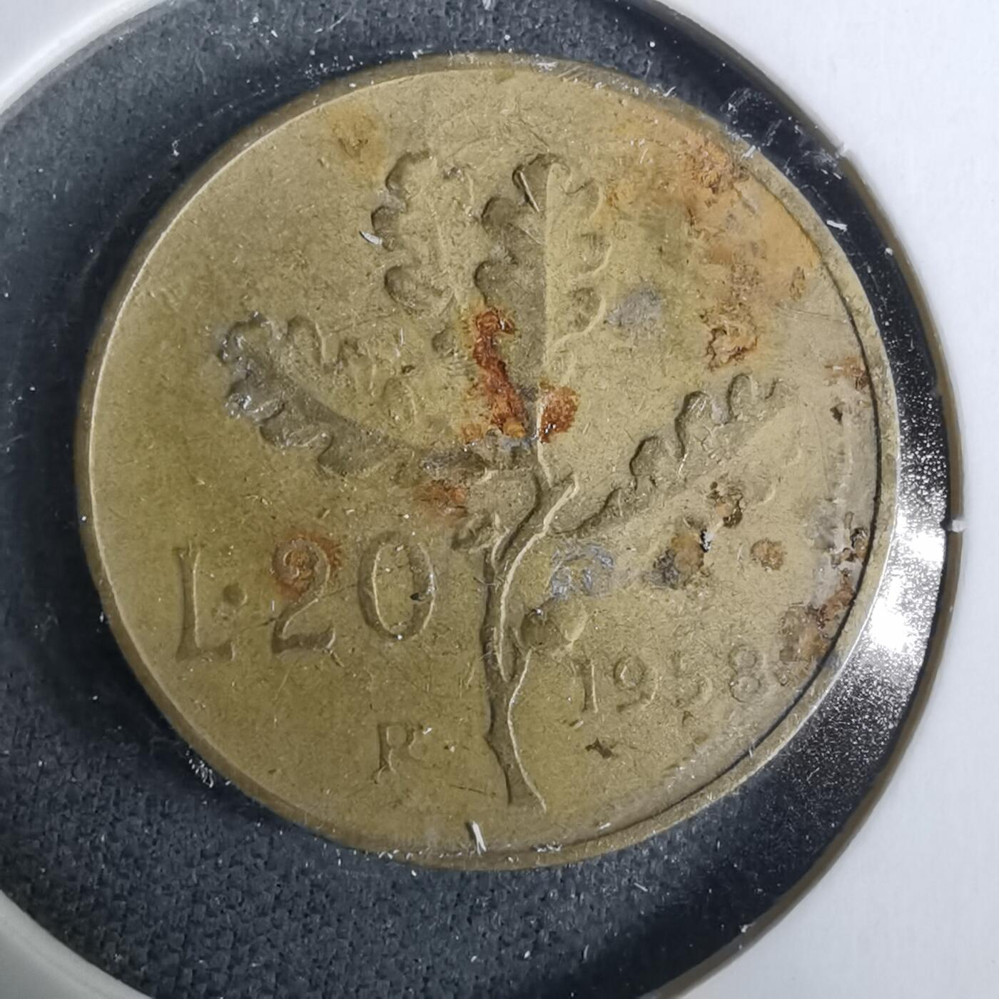 沼泽如烟--第929场 意大利1958年20里拉