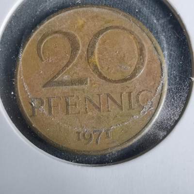 沼泽如烟--第929场 - 东德1971年20芬尼