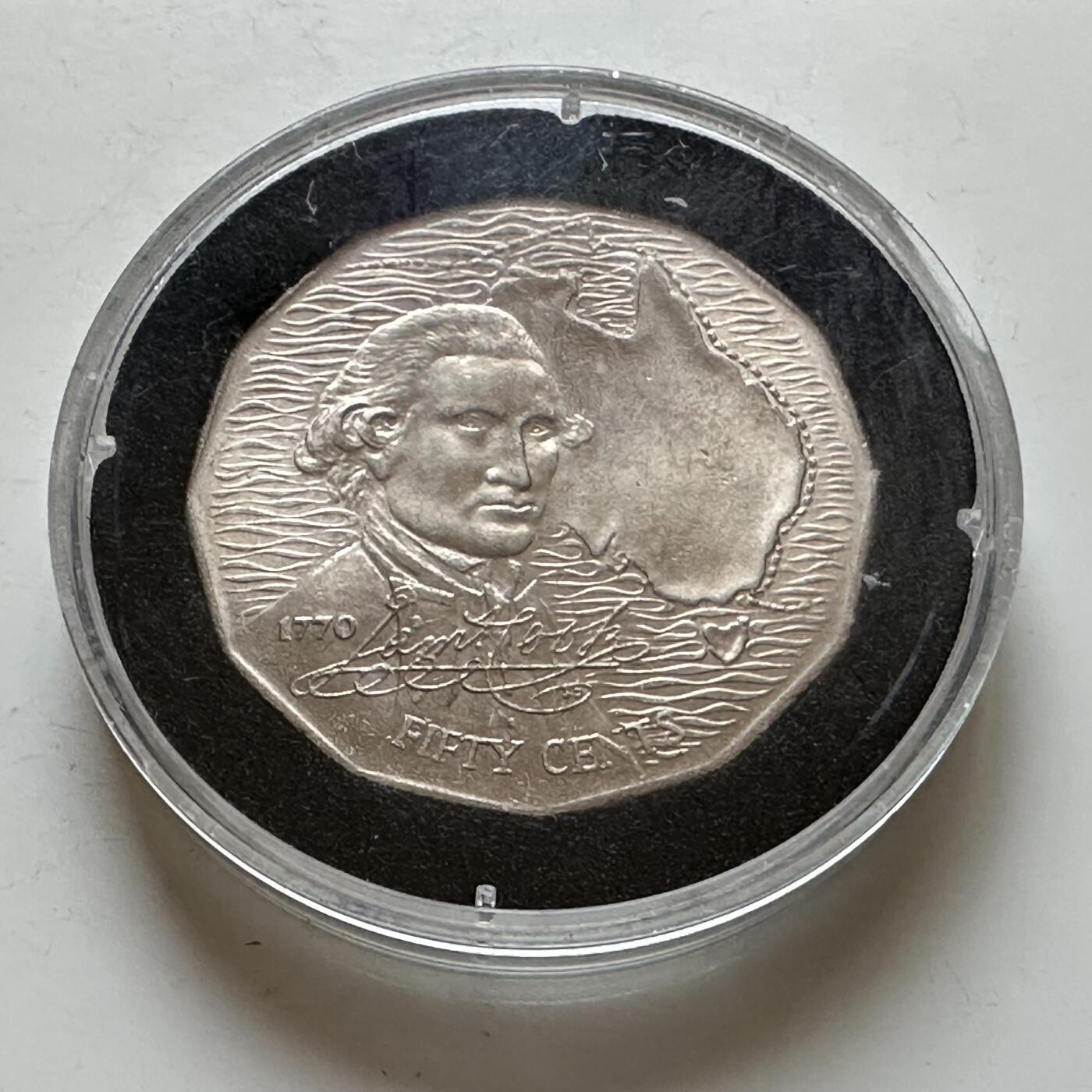 🌹外币初藏🌹🐯2025年第140场  每周二四六晚8️⃣点 接代拍 澳大利亚1970年五十分纪念币