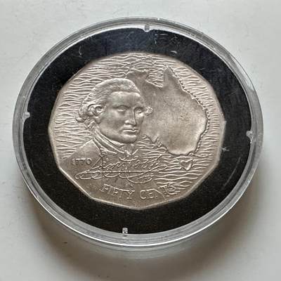 🌹外币初藏🌹🐯2025年第140场  每周二四六晚8️⃣点 接代拍 - 澳大利亚1970年五十分纪念币