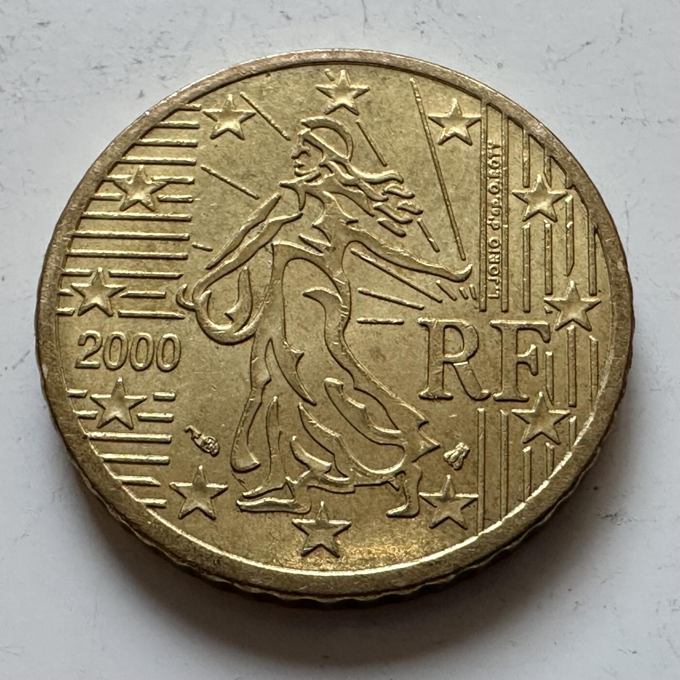 🌹外币初藏🌹🐯2025年第140场  每周二四六晚8️⃣点 接代拍 法国2000年50欧分