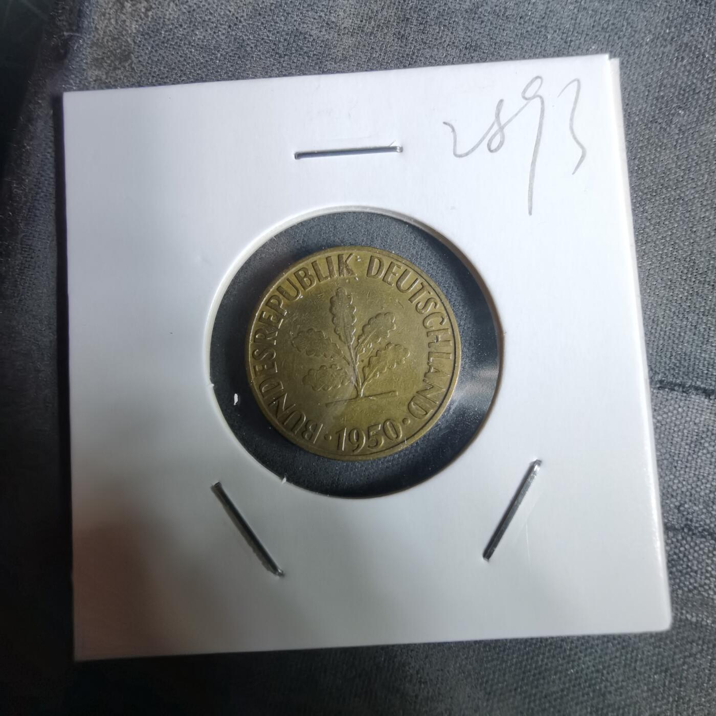 沼泽如烟--第928场 德国1950年5芬尼