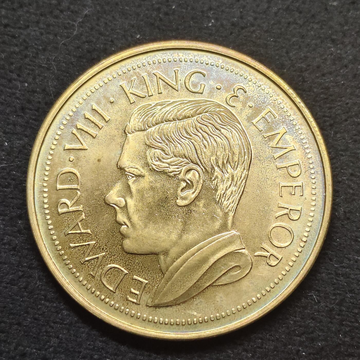 【全场包邮】纯粹捡漏拍484场（免费代拍第21场） 【珍稀币】新西兰1936年爱德华八世1克朗几维鸟珍稀币