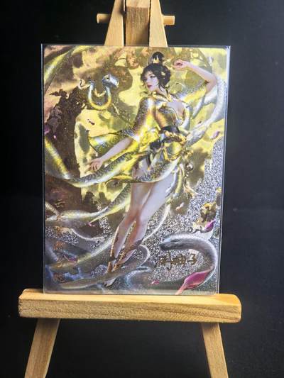 无佣金 不寄存 不收拍 链接少  主攻奇点（有大佬赞助）需要多宫大佬请私聊 部分卡牌设有底价（不想玩的那么累，即使有底价也会比市场价便宜的多，懂的自然懂） 拒绝小号抬价 大家放心拍 所有拍品部分套有卡膜 部分卡牌多宫 自制卡牌 不包厂瑕 放大镜 品控 勿拍 流拍商品会循环 感谢大家支持 留个关注 不定时上新 谢谢 - 奇点卡牌 亲签限编 澜柚子 灵魅仙踪 冷烫白蛇亲签限编03/10号