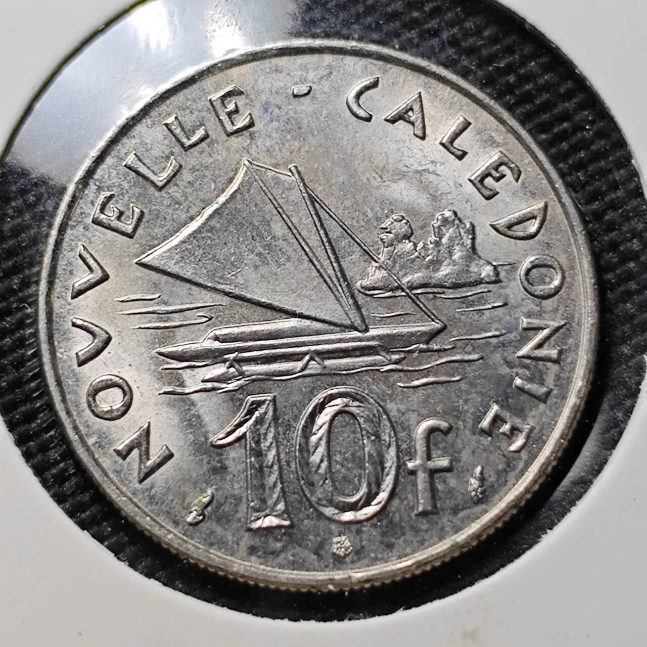 KK钱币收藏小铺 第378期  2月预留时间 周末发货  1991法属新喀里多尼亚10法郎