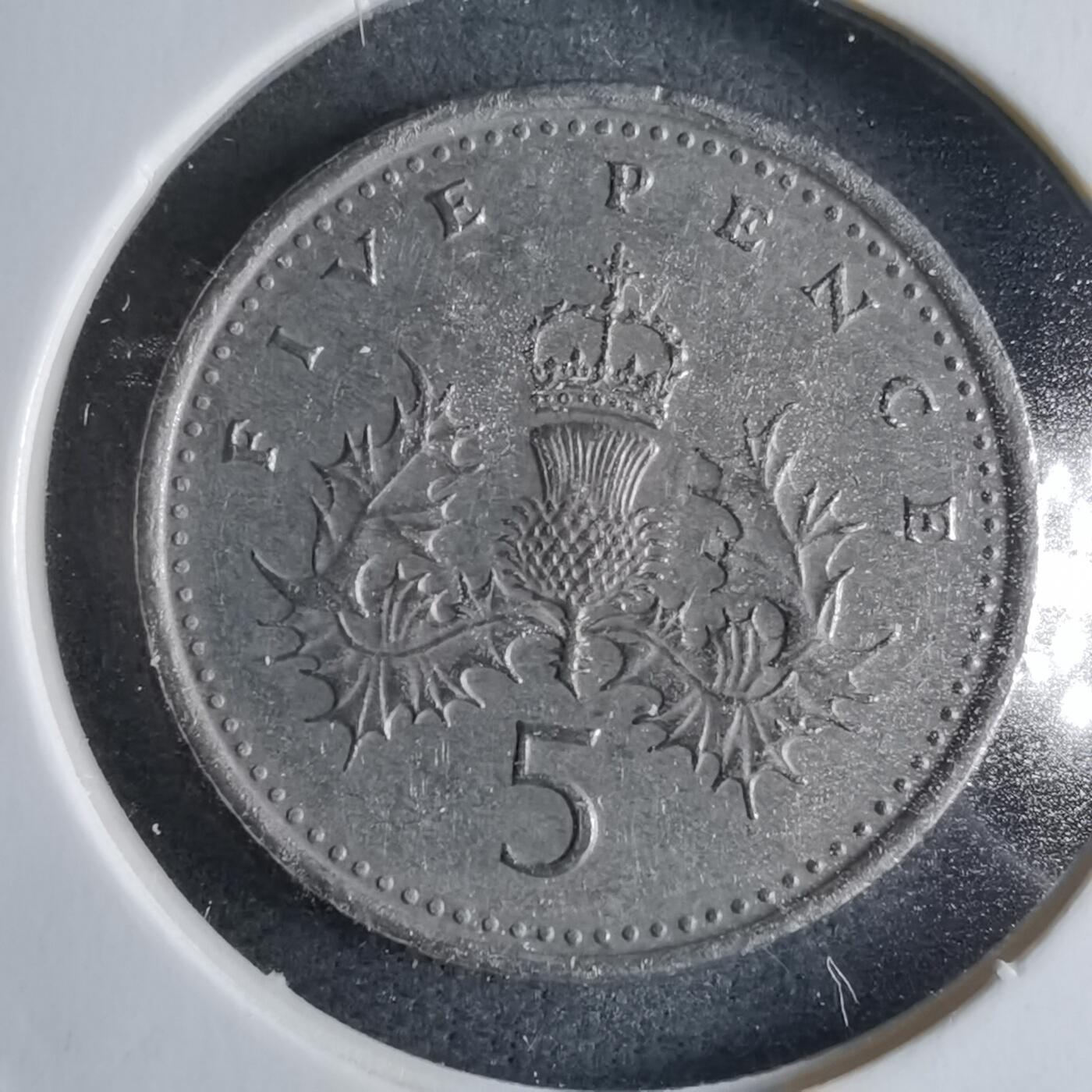 沼泽如烟--第928场 英国1996年5便士