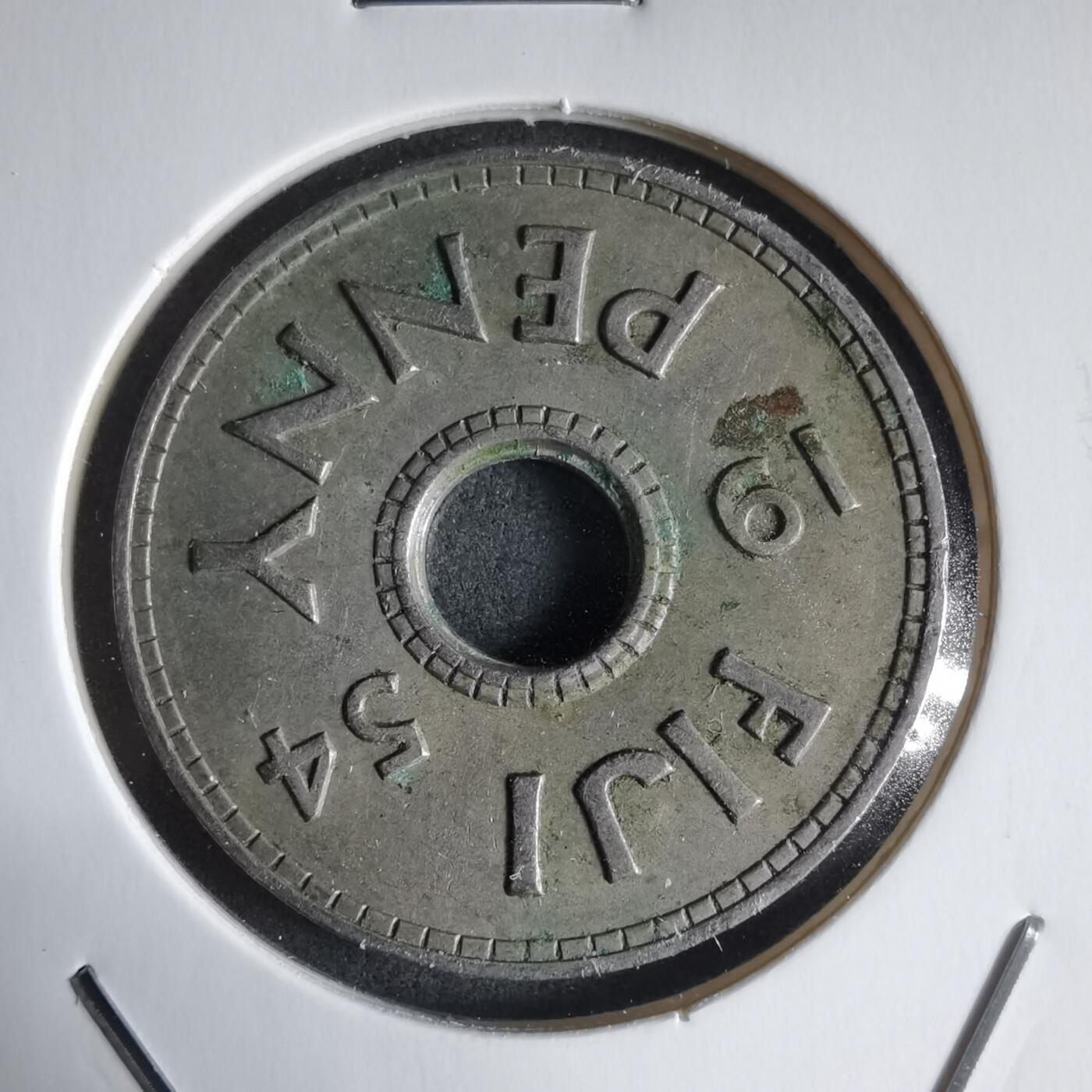 沼泽如烟--第928场 斐济1954年1便士