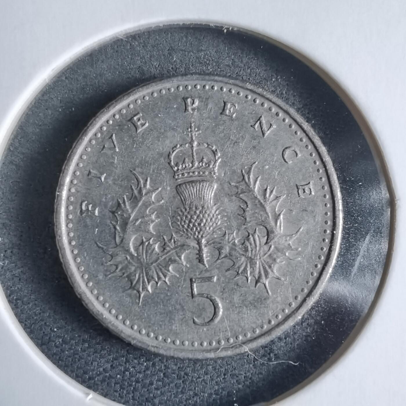 沼泽如烟--第928场 英国1996年5便士