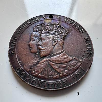 🌹外币初藏🌹🐯2025年第140场  每周二四六晚8️⃣点 接代拍 - 英国1911年乔治五世加冕纪念章 28.6毫米9克 英格兰伍斯特郡加冕庆典 