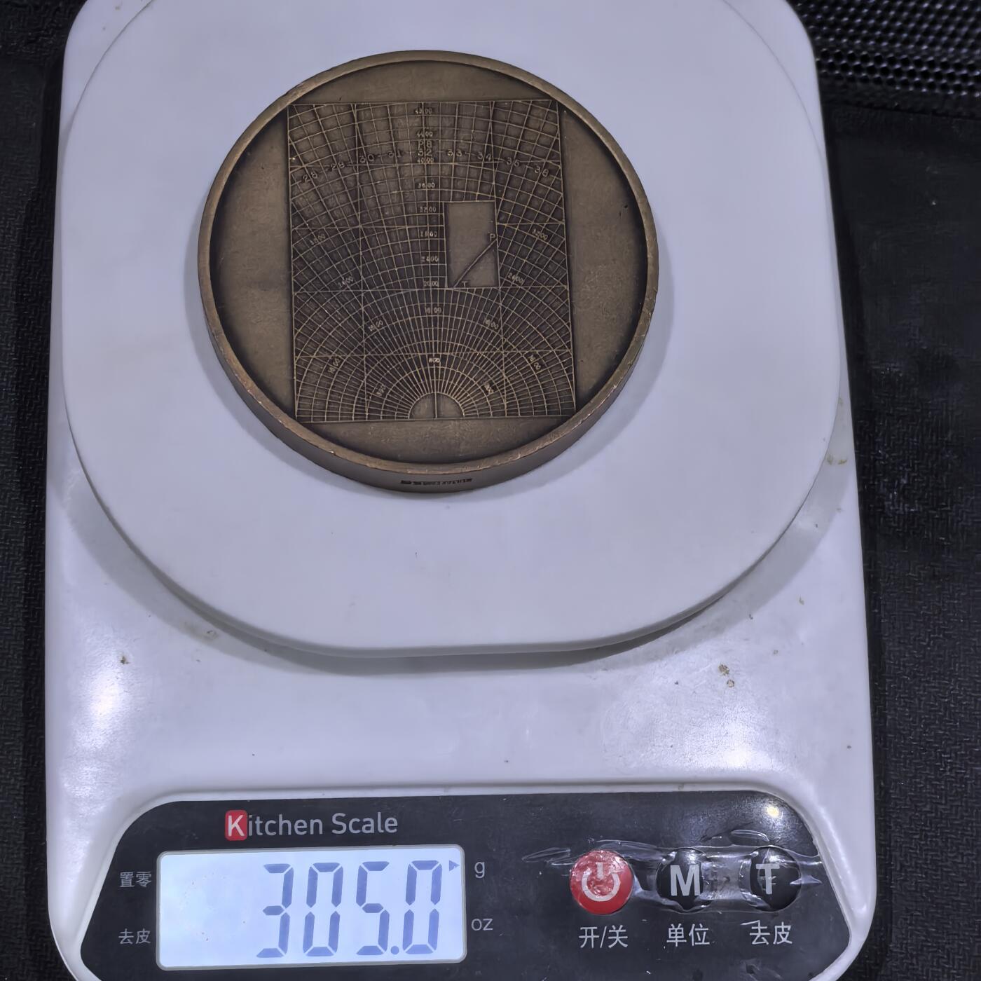 道一币馆币章第一百五十八场 北欧1983年某测绘专家诞辰百年超大纪念铜章