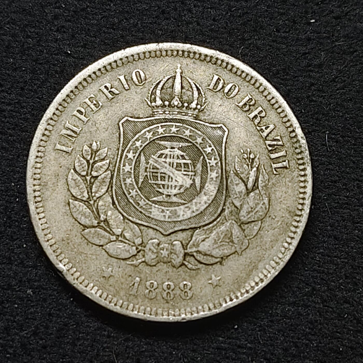 【全场包邮】纯粹捡漏拍484场（免费代拍第21场） 巴西1888年100瑞斯