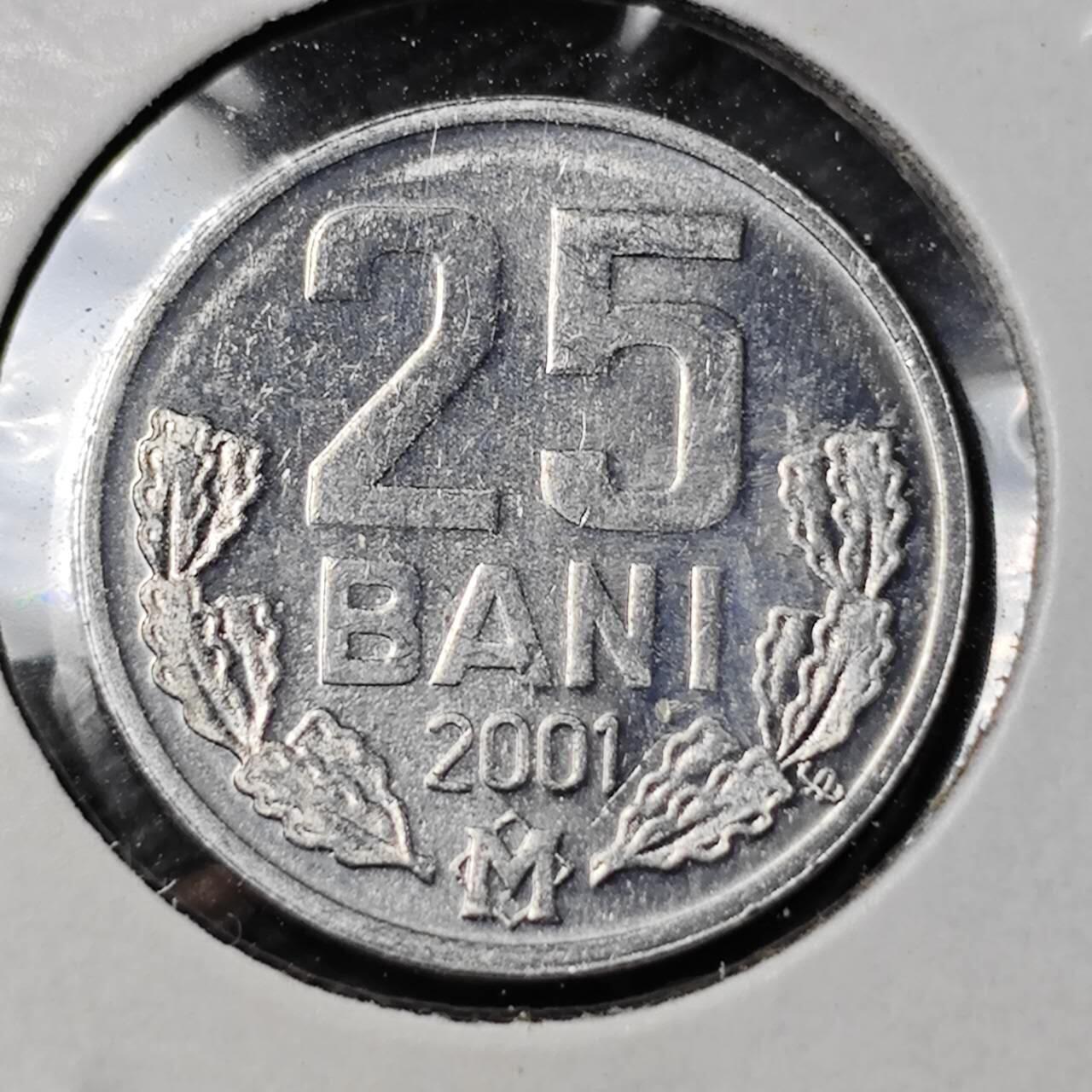 KK钱币收藏小铺 第378期  2月预留时间 周末发货  2001罗马尼亚25巴尼