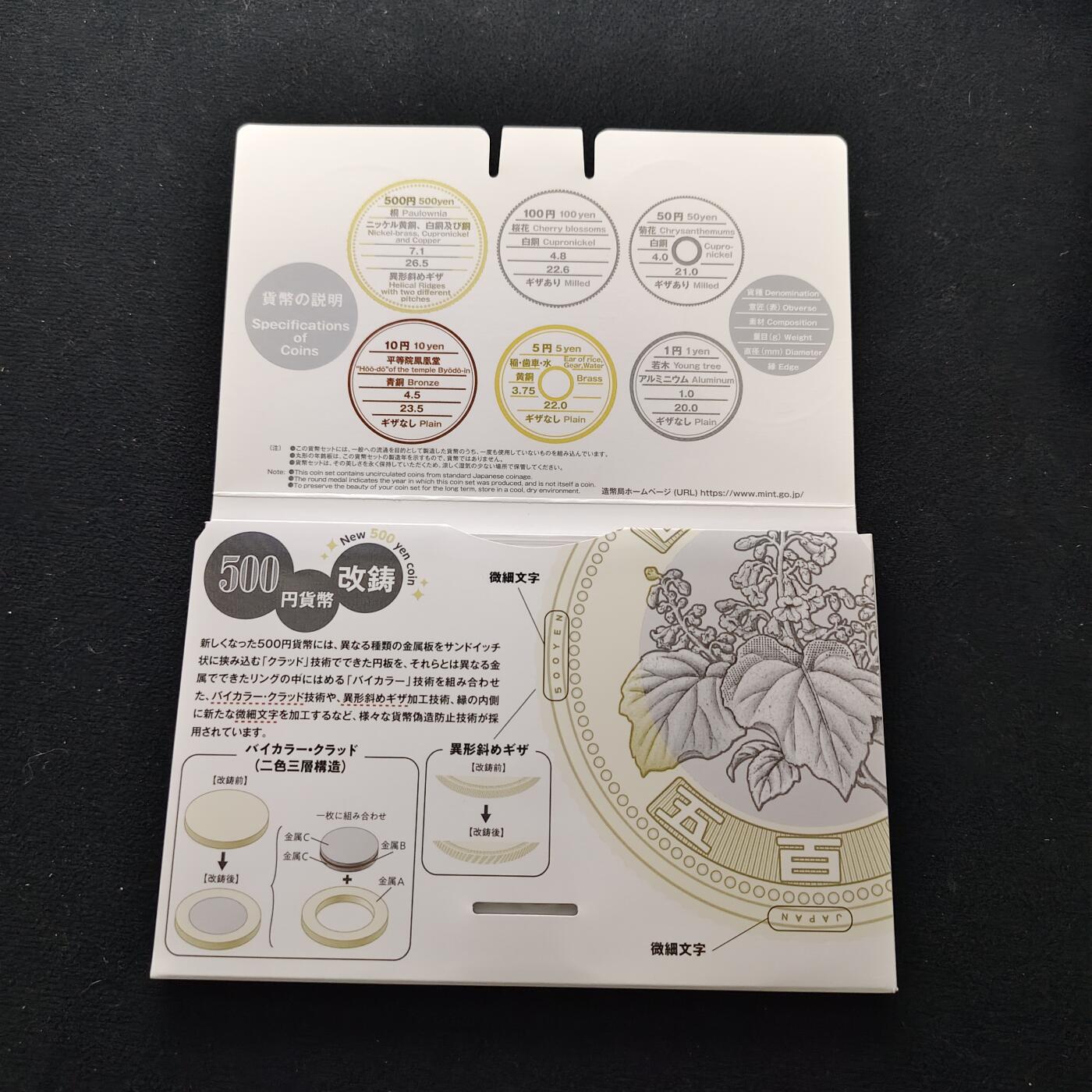 【全场包邮】纯粹捡漏拍485场（免费代拍第22场） 日本令和三年官方封装套币-500円双色币改版首发年纪念主题