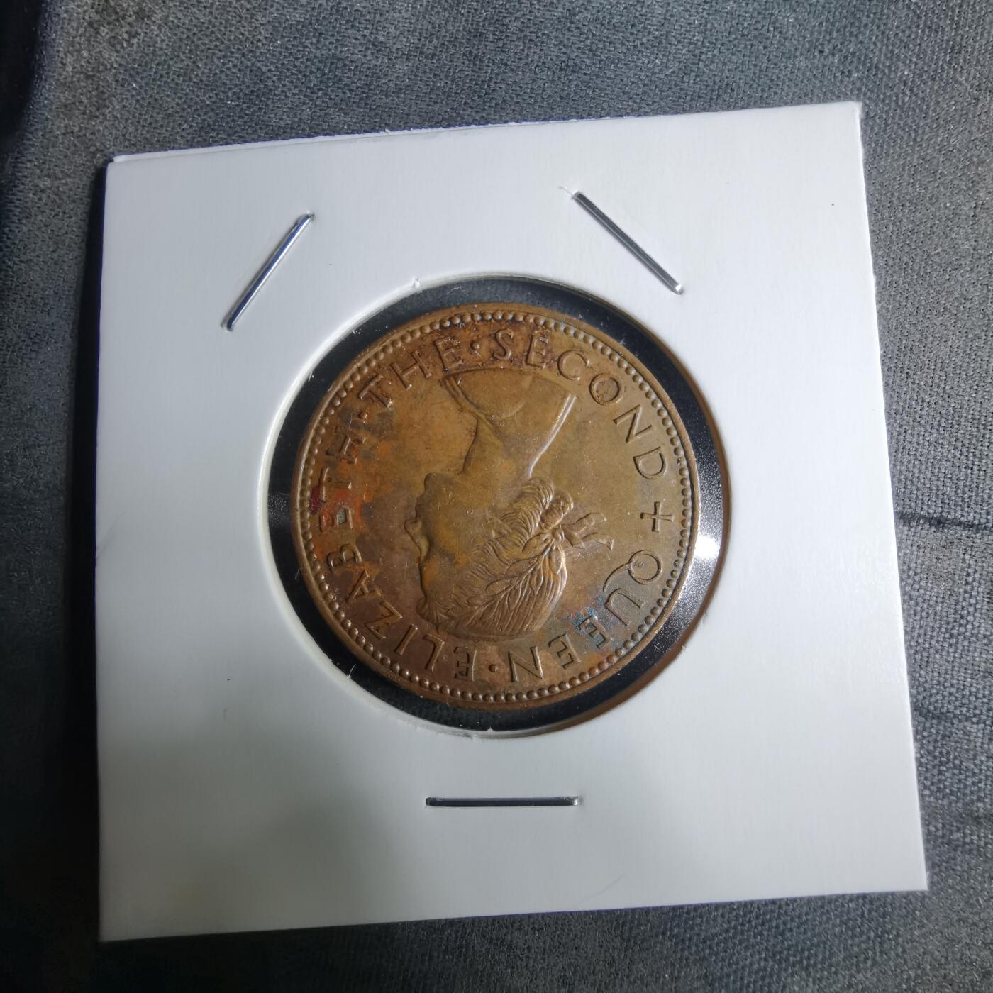 沼泽如烟--第928场 新西兰1964年半便士