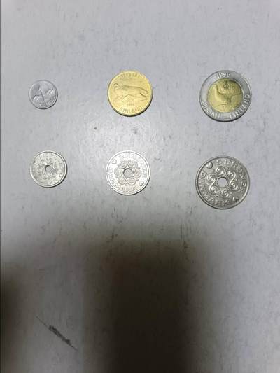 【20251213】非全新纸币和硬币第313场 - 欧洲国家6枚硬币不同版本