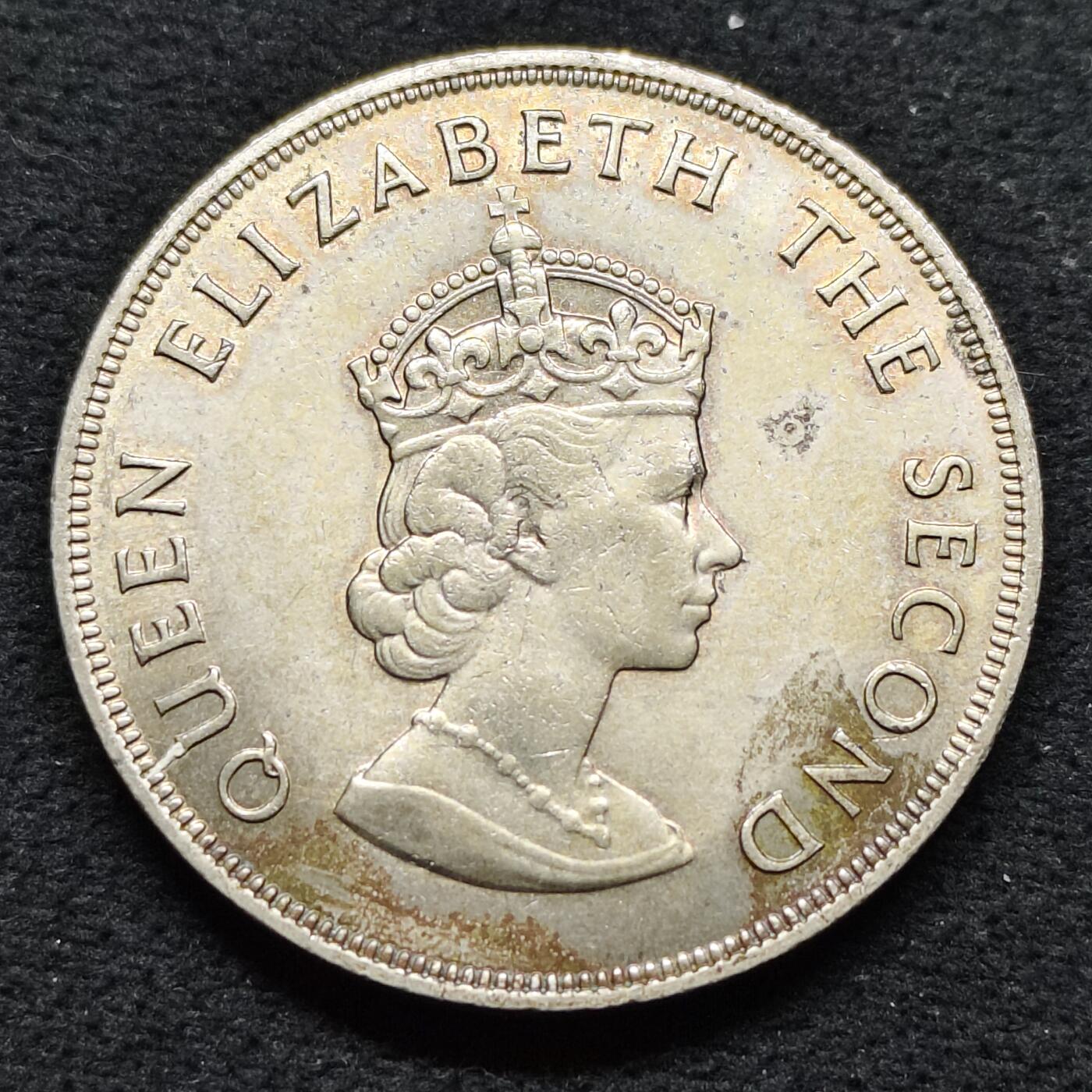 【全场包邮】纯粹捡漏拍484场（免费代拍第21场） 泽西1966年5先令诺曼征服900周年克朗型纪念币