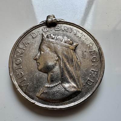 🌹外币初藏🌹🐯2025年第140场  每周二四六晚8️⃣点 接代拍 - 新西兰1866年新南威尔士土地战争忠诚荣誉纪念章36毫米27.5克 合金