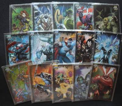 龙虎卡牌六七场 （无佣金，周六结拍，欢迎送拍） - 15张不重复 卡游dc 美漫厚卡