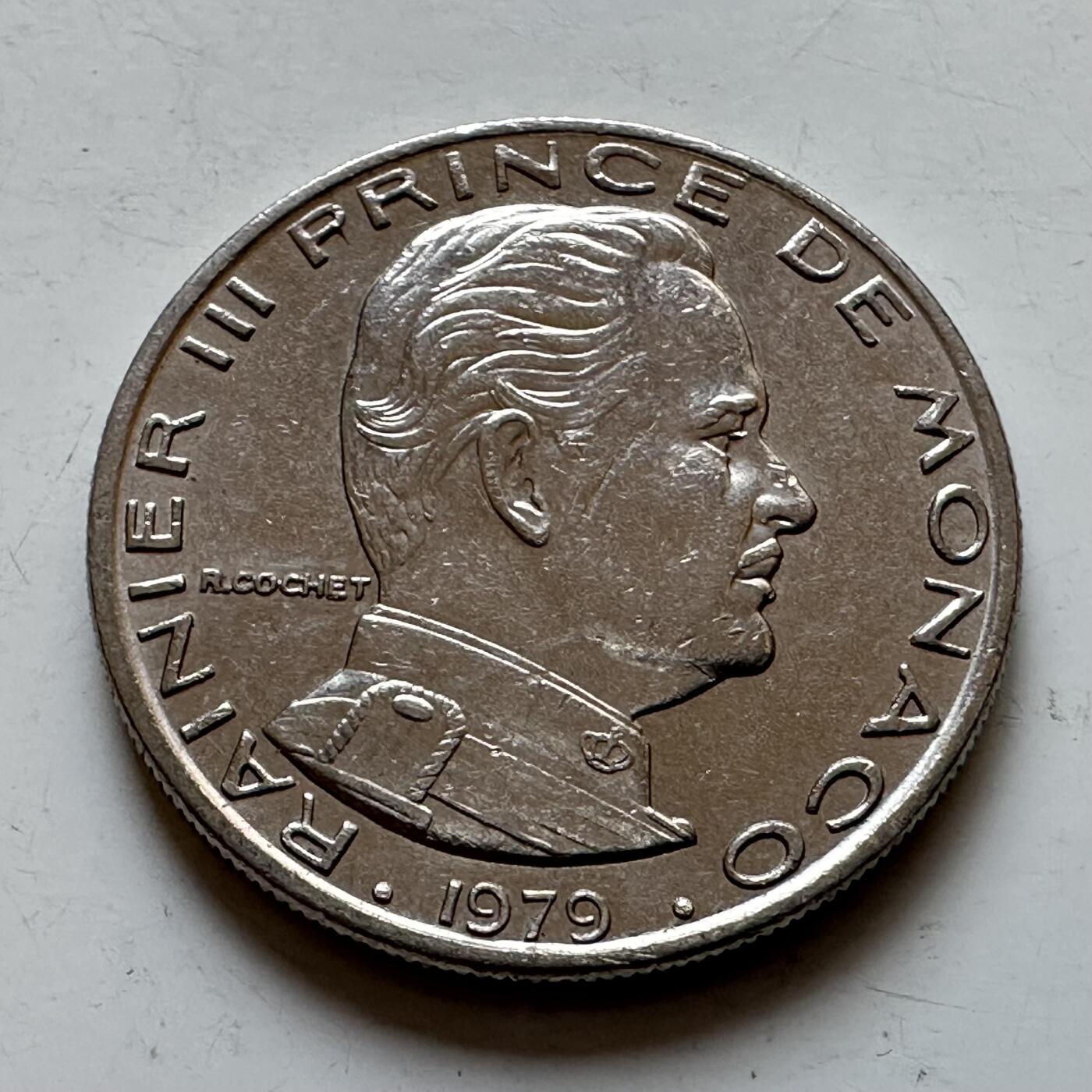 🌹外币初藏🌹🐯2025年第140场  每周二四六晚8️⃣点 接代拍 摩纳哥1979年一法郎