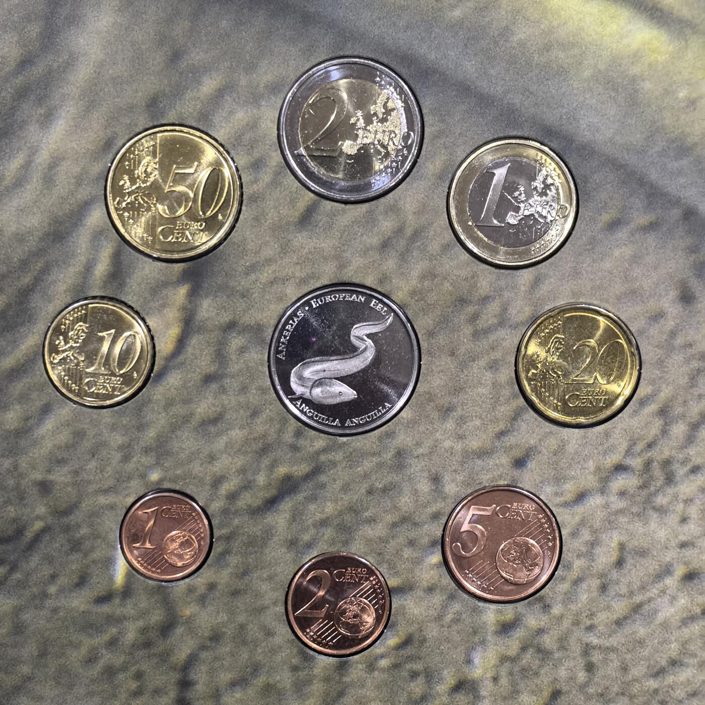 道一币馆币章第一百五十八场 欧洲之星原包装 芬兰2018年欧元套币8枚+纪念章