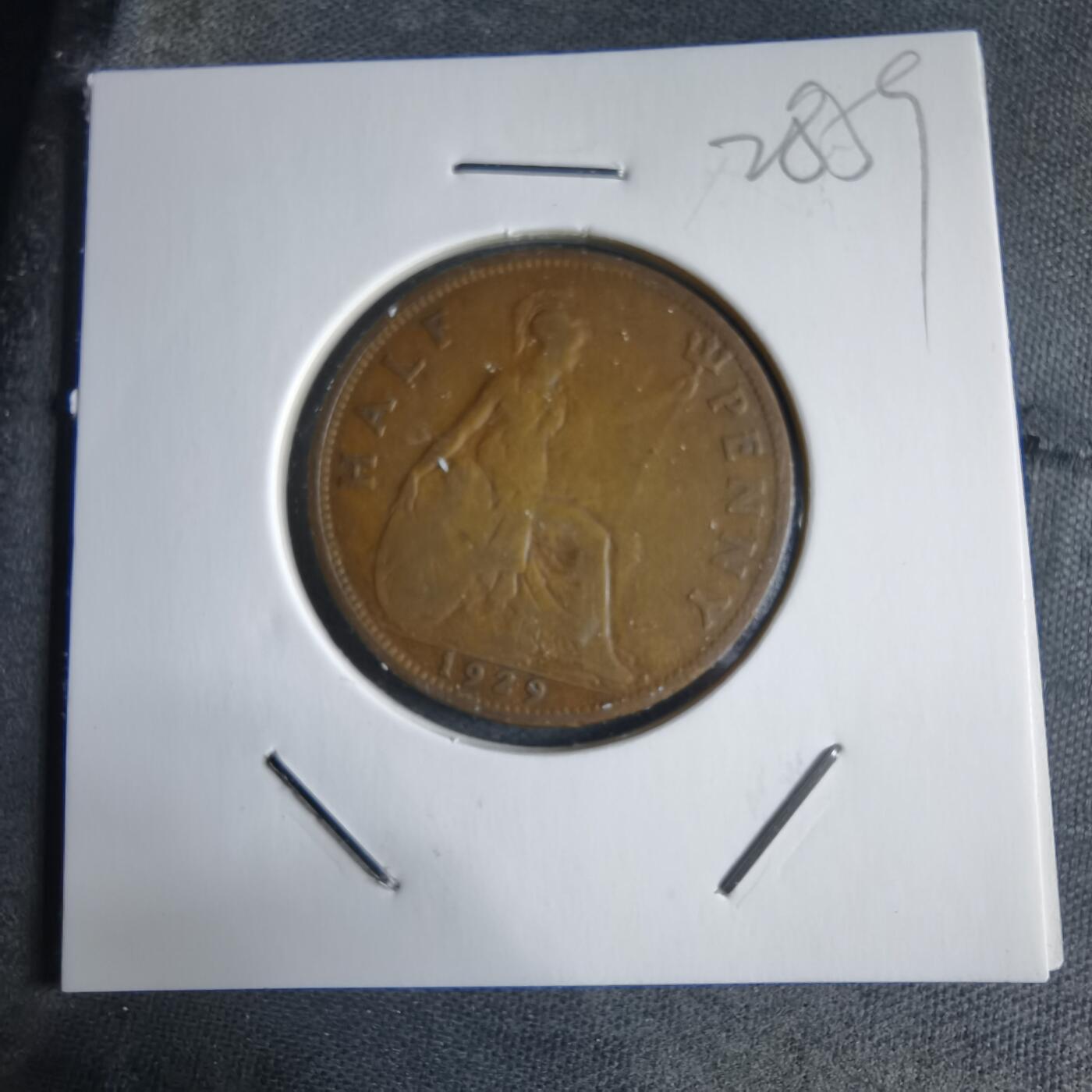 沼泽如烟--第928场 英国1929年半便士