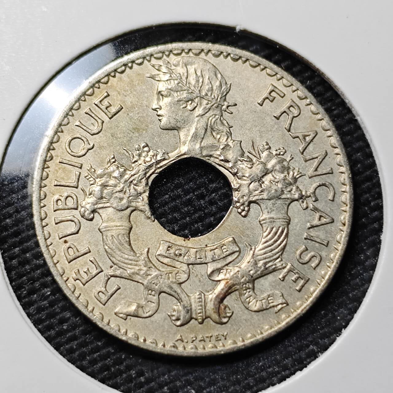 KK钱币收藏小铺 第378期  2月预留时间 周末发货  1939法属印支5分