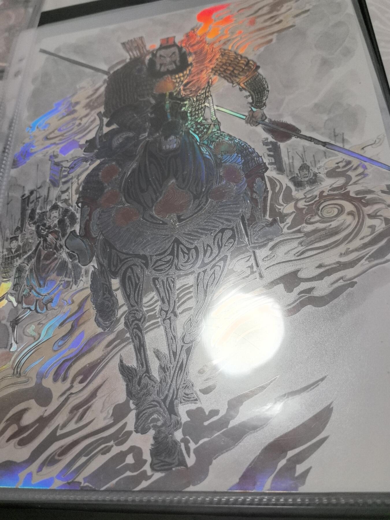 卡牌限时026期专场（20日晚22点截拍） 齐卡文化-涌喆三国五虎上将-精彩A4大卡张飞