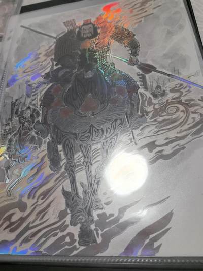 卡牌限时026期专场（20日晚22点截拍） - 齐卡文化-涌喆三国五虎上将-精彩A4大卡张飞