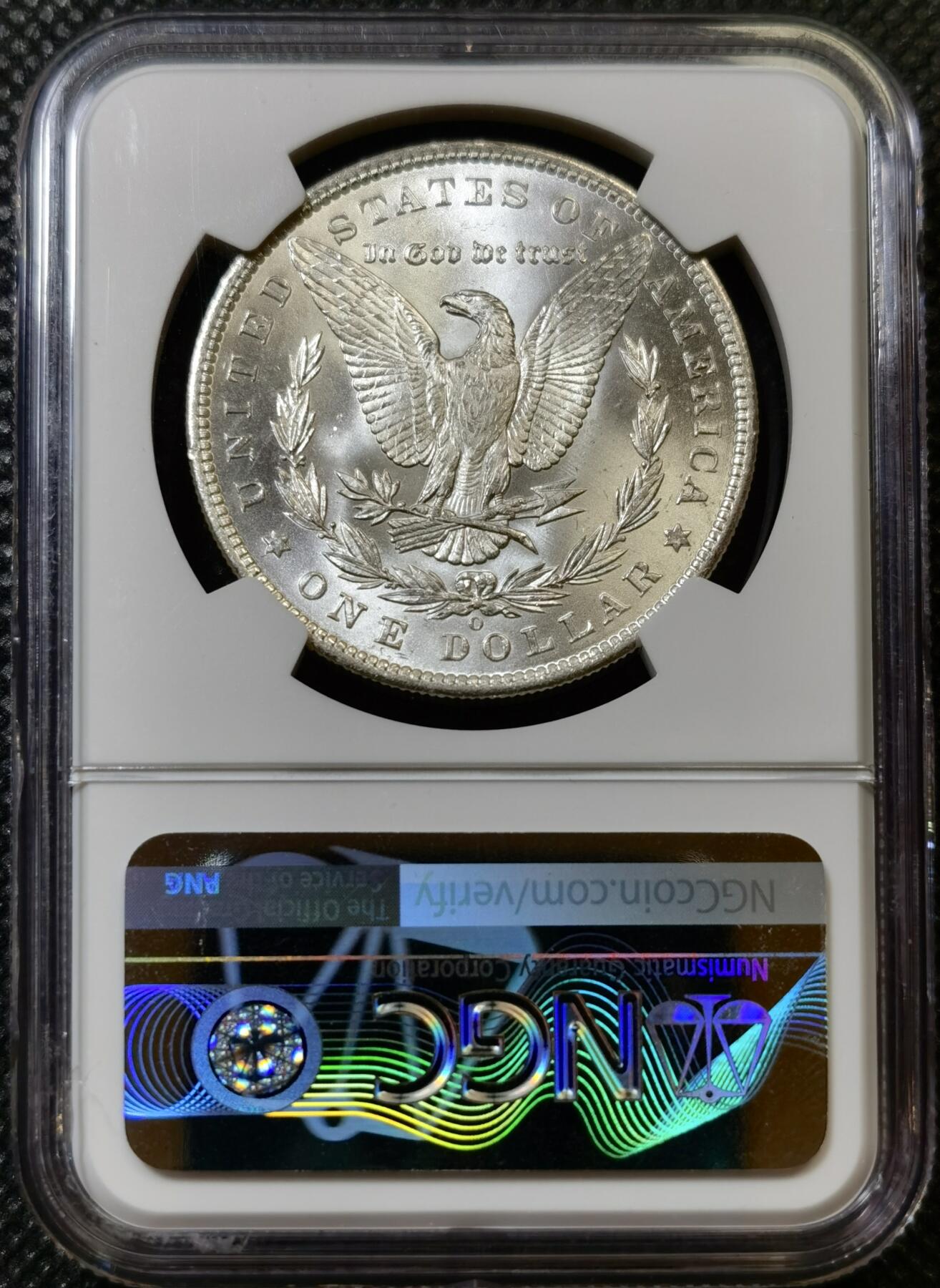 甄臻铺-世界币章拍卖（第43期）送拍享返佣金等优惠多多 NGC-MS64 美国1885年O版摩根一元银币