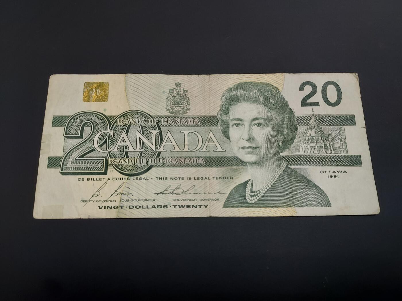 博彦收藏  12月15日 8点 钱币专场 全场包邮 加拿大女皇20元 流通品