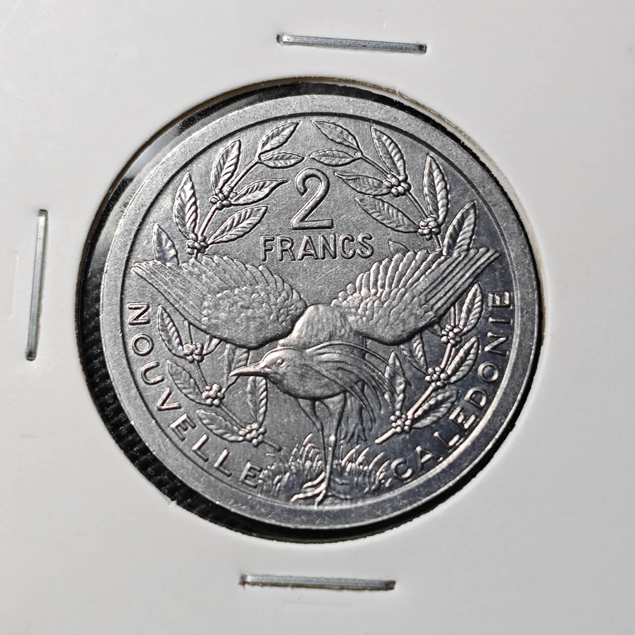 KK钱币收藏小铺 第378期  2月预留时间 周末发货  1983法属新喀里多尼亚2法郎