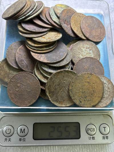 文馨钱币收藏第 284 场，【 长期接收代拍品】老藏家拍品南朝鲜李承晚时期货币，泰国大型纪念币，土耳其各时期及各国套币场 - 破烂铜板 41 枚 255.3 克