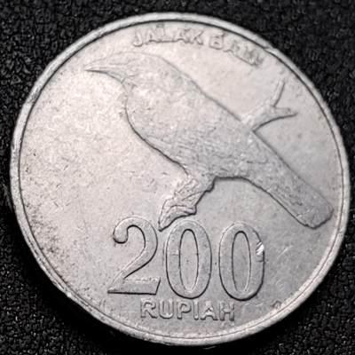 泉币菌-第145场-精品福利场 - 印度尼西亚200卢比铝币