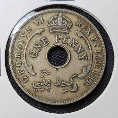 KK钱币收藏小铺 第378期  2月预留时间 周末发货 -  1946英属西非1便士 乔六