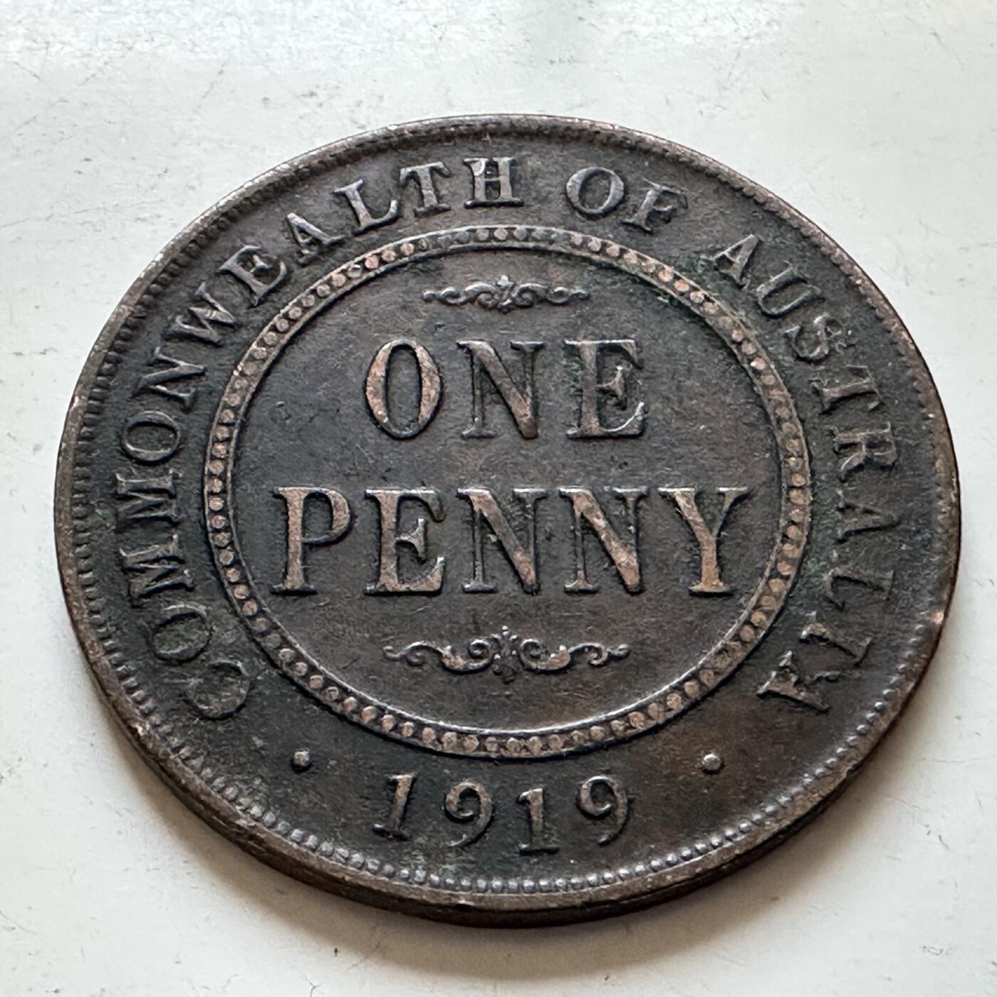 🌹外币初藏🌹🐯2025年第140场  每周二四六晚8️⃣点 接代拍 澳大利亚1919年一便士