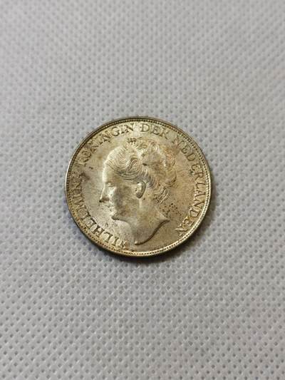 甄臻铺-世界币章拍卖（第43期）送拍享返佣金等优惠多多 - UNC 荷属东印度1943年1盾银币 绝美黄油转光，细节见图