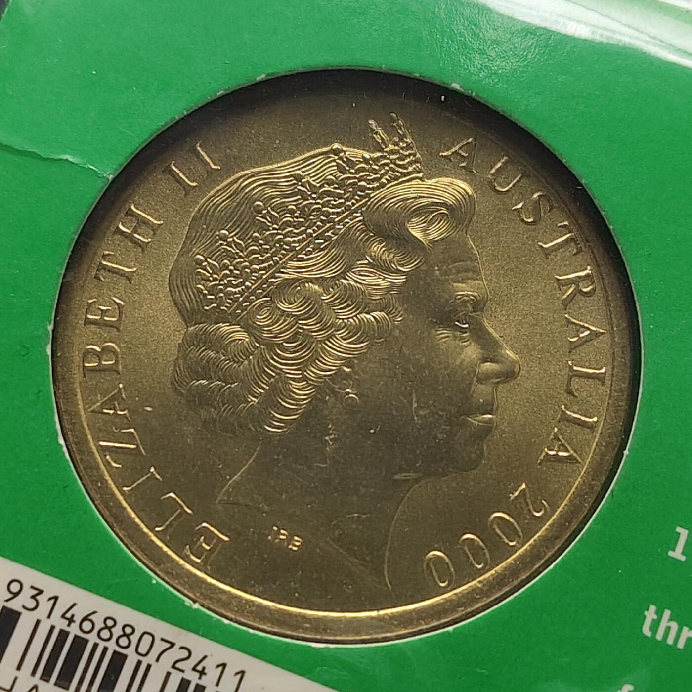 【全场包邮】纯粹捡漏拍484场（免费代拍第21场） 澳大利亚2000年5元悉尼奥运会官方卡装纪念币-手球