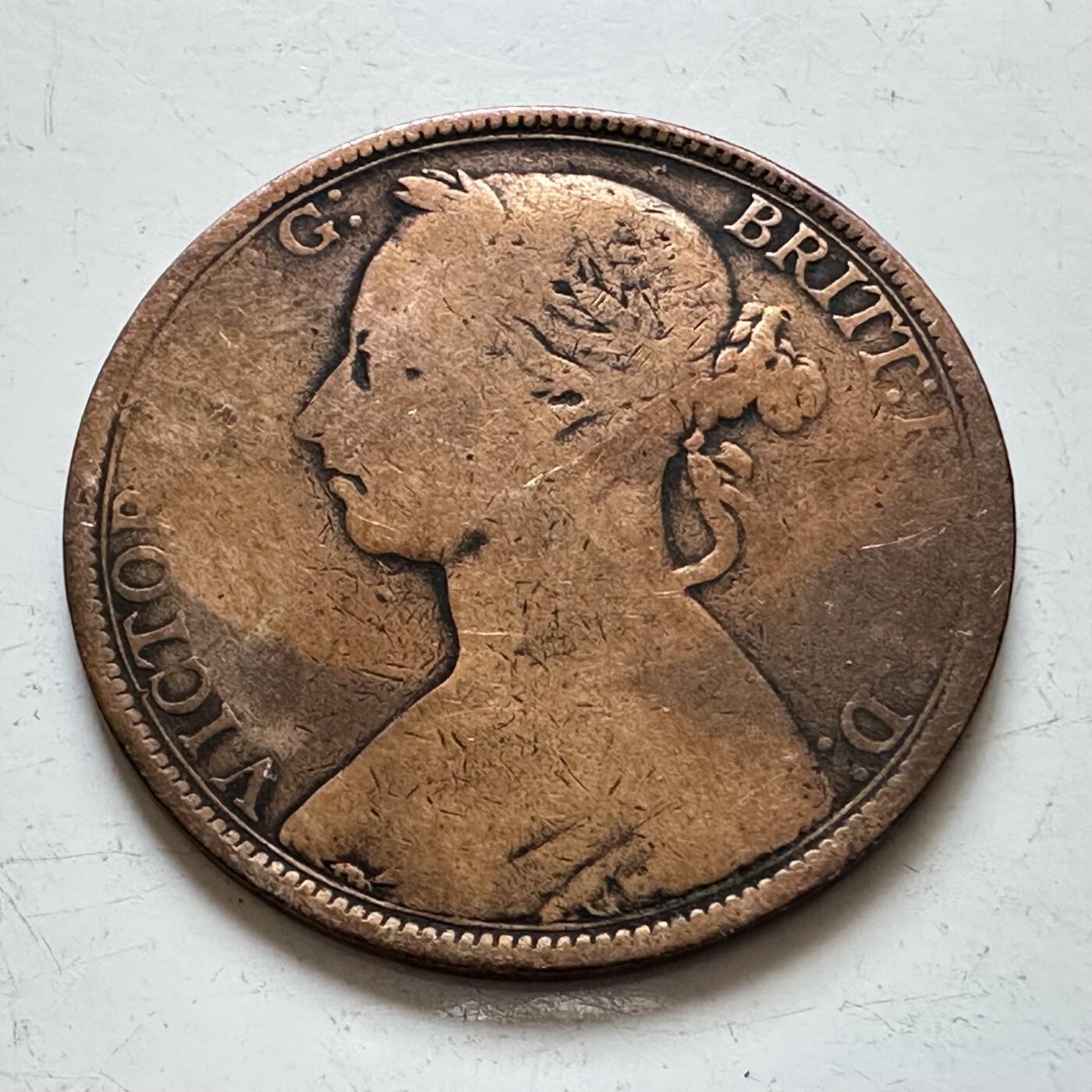 🌹外币初藏🌹🐯2025年第140场  每周二四六晚8️⃣点 接代拍 英国维多利亚早期一便士