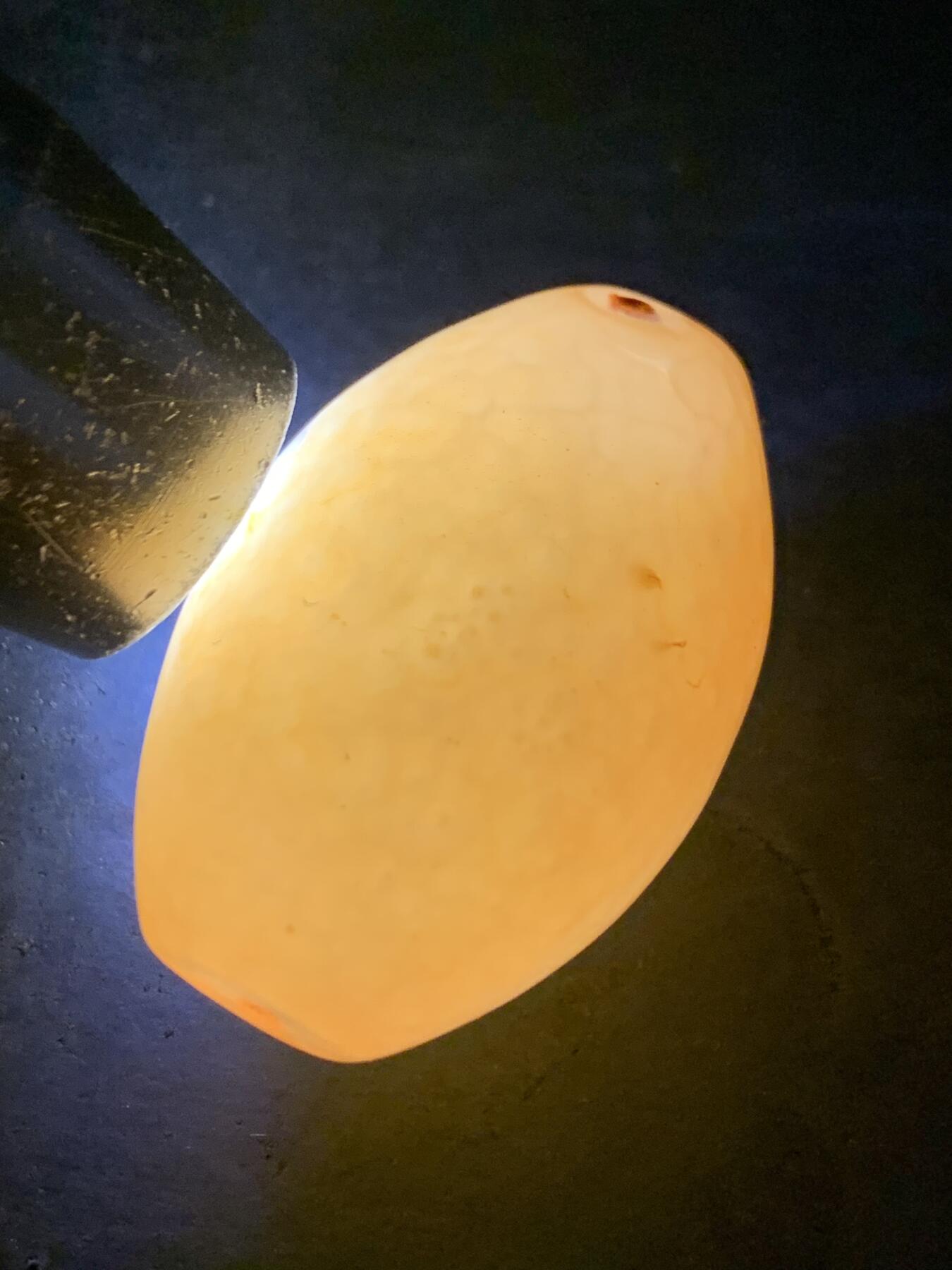 精美鱼籽纹战国红玛瑙大勒子一颗！