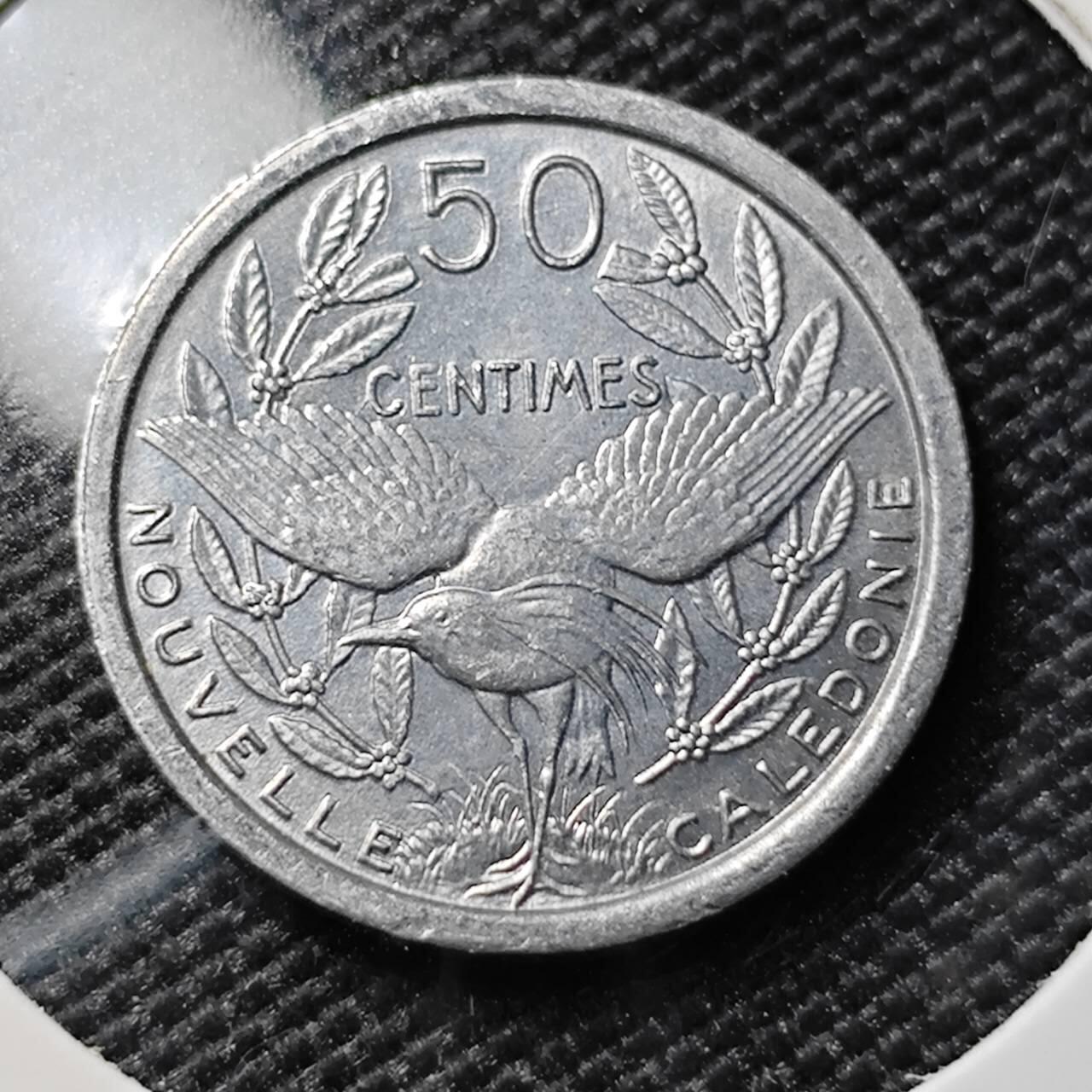 KK钱币收藏小铺 第378期  2月预留时间 周末发货  1949法属新喀里多尼亚50分